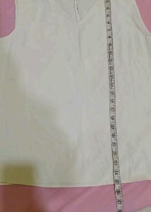 White Sleeveless Top 36-38