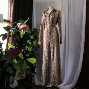 Urbanic Snakeskin Print Jumpsuit