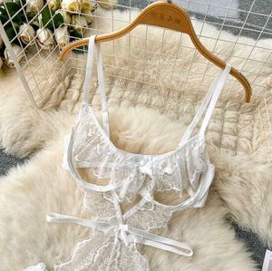 Melt His Mind With Lace Mesh Lingerie.
