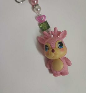 Kawaii Pink Deer Charm 🦌🌸🌿