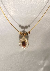 Red Elegant Gold-tone Necklace