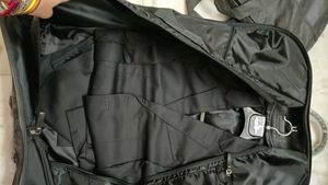 coat with Leather Garment Bag