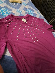 H&amp;m Rinestone Top