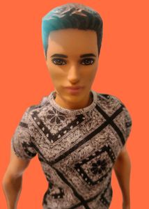 Ken Doll with Patterned Shirt