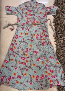 Max Unused Floral Shirt Dress