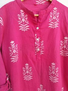 Rose Pink Short Kurti