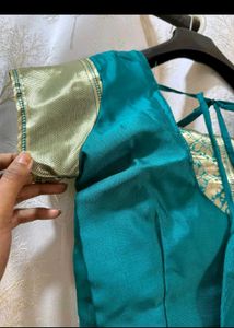 Green Banarasi Saree with blouse