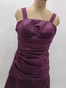 Purple Satin Gown