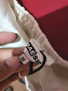 White Strechable Top For Women