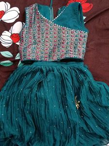 Teal Lehenga Choli