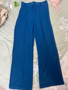 Teel Green Wide Leg Trousers