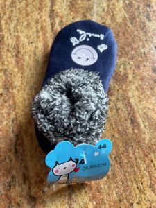 Blue Shoe Socks For Baby