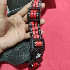 Red &amp; Black Dog Harness with Leash Size L