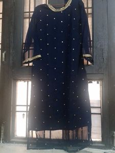 Elegant Navy Blue Kurta