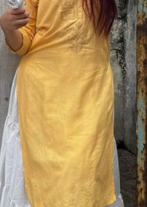 Elegant Light Yellow Kurta32-34