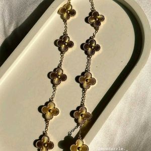 Clover Gold Necklace, Anti Tarnish