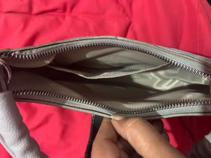 Grey patterned Handbag