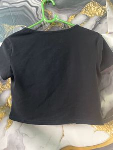 Black &amp; White Crop Tees
