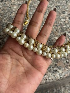 Pearl &amp; Gold Necklace