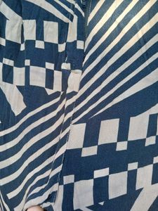 Patterned Casual Strai ght Korean  Pants