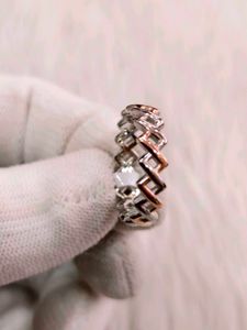 S925 Two-Tone Stackable Ring