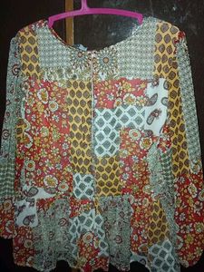 Floral Patchwork Blouse