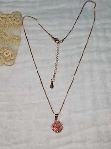 Rose Gold Anti Tarnish Chain Pendent