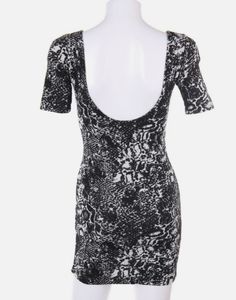 Chic Print Bodycon Dress (mini snake prin