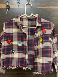 Plaid Crop Top Jacket