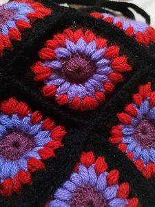 Crochet Floral Handbag