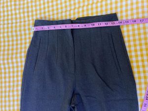 Zara Gray High-Waisted Pants Waist 28-29