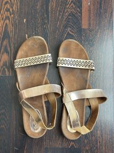 Bronze Slip on Flats (Size 7)