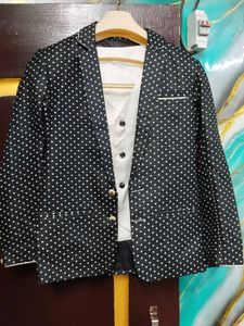 Boys Polka Dot Blazer Set