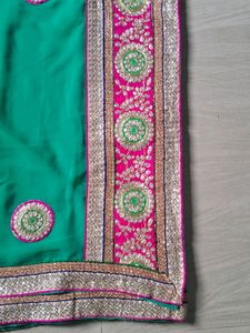 Green Saree
