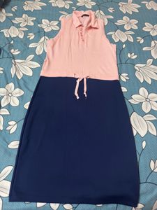 Colorblock Polo Dress