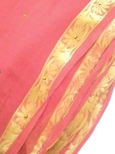 Red Black Festival Saree