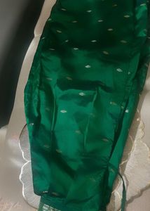 Emerald Green Banarasi Silk Saree