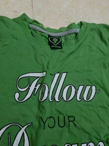 Green &#39;Follow Your Dreams&#39; Tee