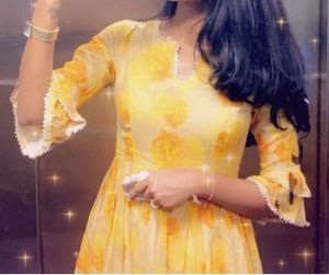 Yellow Gown With Dupatta, Great For Haldi