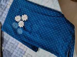 blue georgette saree