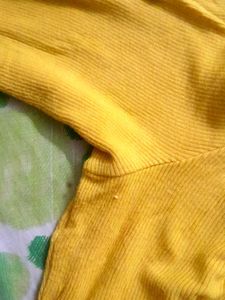 Yellow Short Top Used Once, Twice