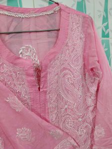 Pink Embroidered Kurta - Gently Used