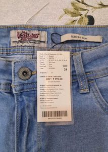 Ice Blue Straight Fit Jeans .BRAND NEW💜