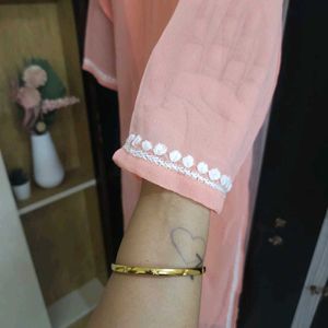 Elegant Peach Kurta (coins not accepted)