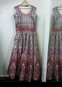 Elegant Ethnic Gown with Dupatta