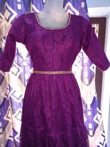 Beutiful Purple Colour Goun 38&#34;Size