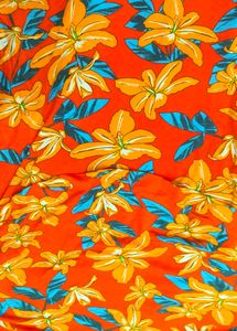 Orange Floral Top