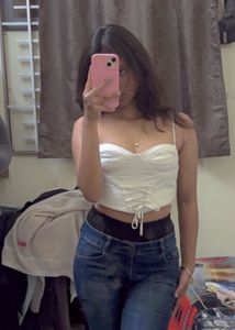 Zara White Corset Top 🤍