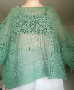 Green Croshet Top
