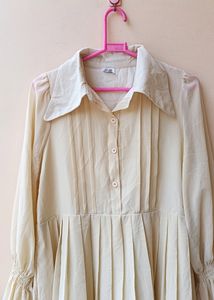 New Without Tag White Cottage Dress